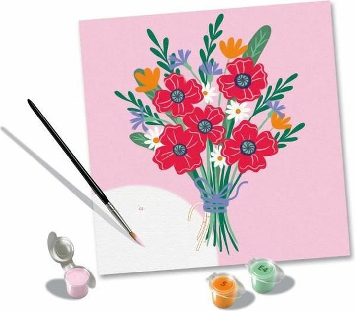 Immagine prodotto Ravensburger CreArt - Pittura per numeri 25519 - Bouquet di papaveri - a partire da 12 anni