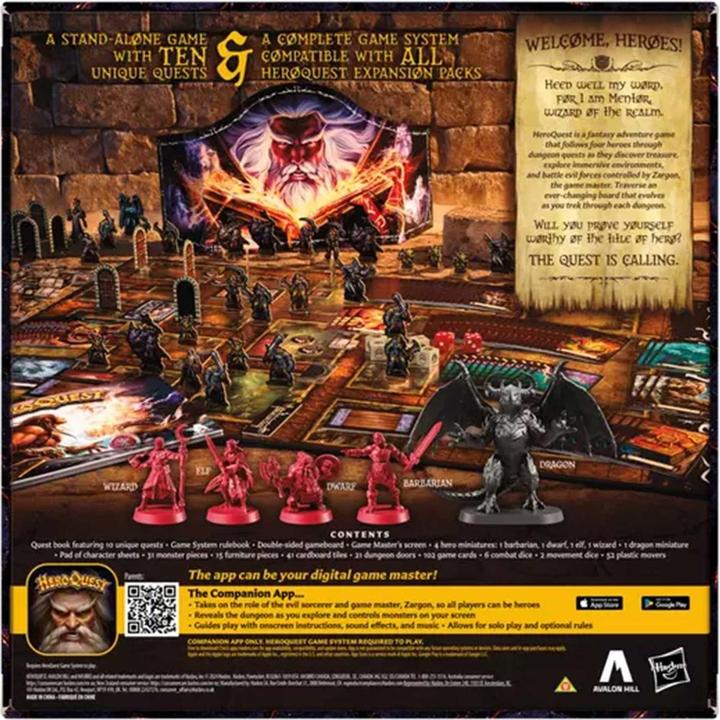 Produktbild Hasbro HeroQuest Brettspiel First Light *Englische Version* (Englisch, 2 - 5 Spieler)