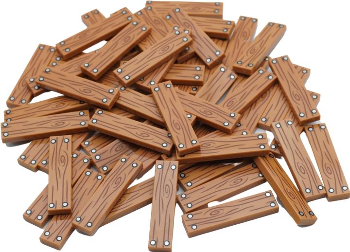 Image du produit LEGO 1x4 Carrelage Planche en bois Marron - 2431pb652 NOUVEAU! Quantité 25x (2431, LEGO Accessoires)