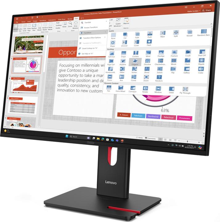 Image du produit Lenovo T27-40 (1920 x 1080 pixels, 27")
