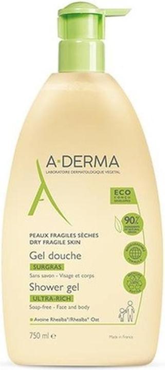 Actual product image A-Derma Ultra Rich Shower Gel For Fragile Skin 750ml (750 ml)