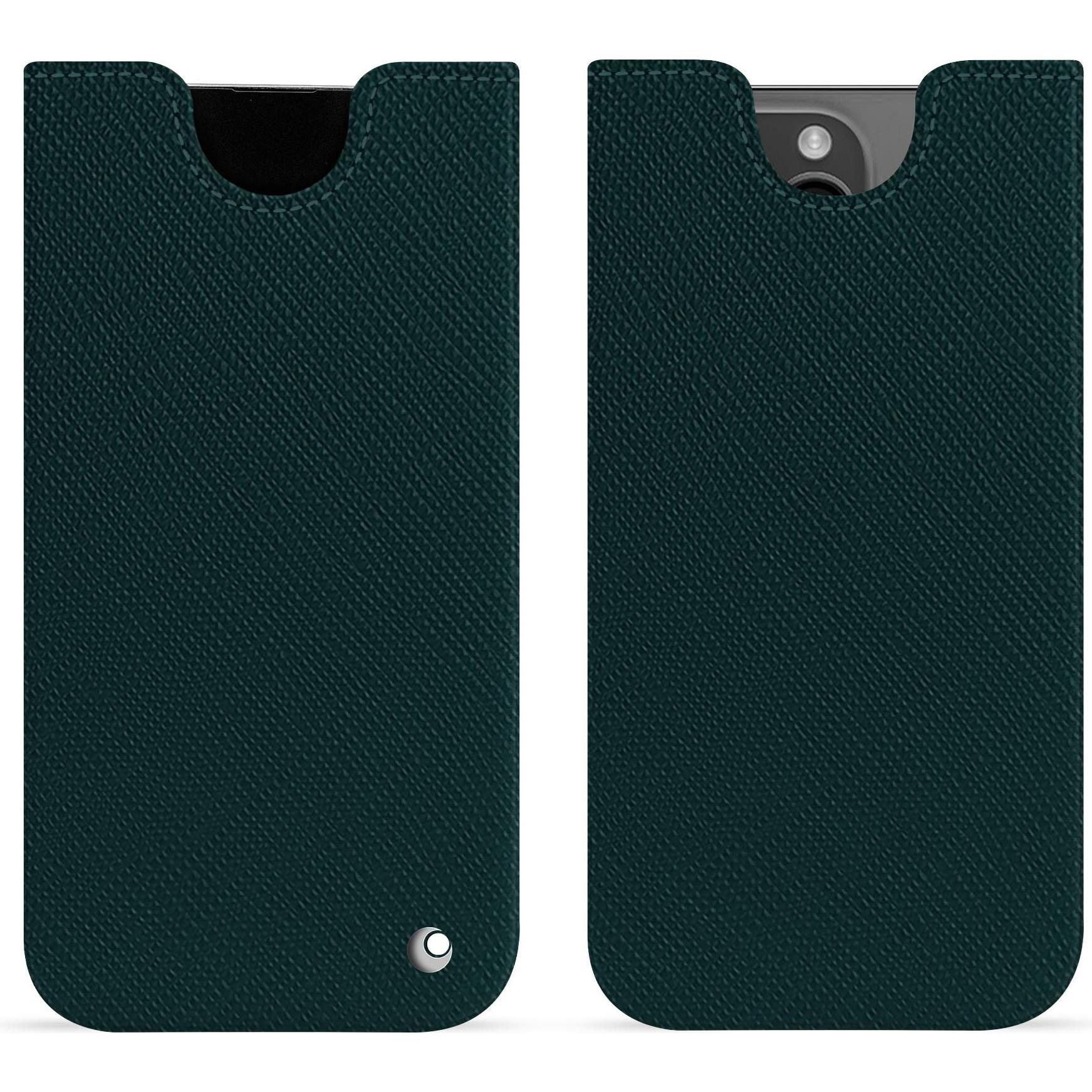 Noreve Lederschutzhülle (Apple iPhone 15 Pro Max), Smartphone Hülle, Grün