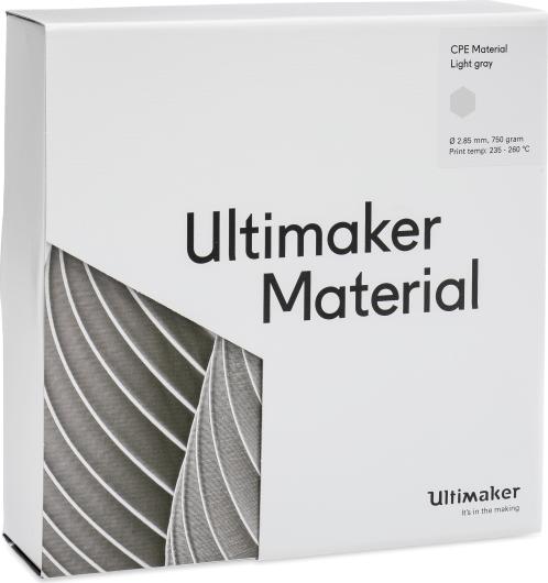 Actual product image Ultimaker Cpe (CPE, 2.85 mm, 750 g, Grey)