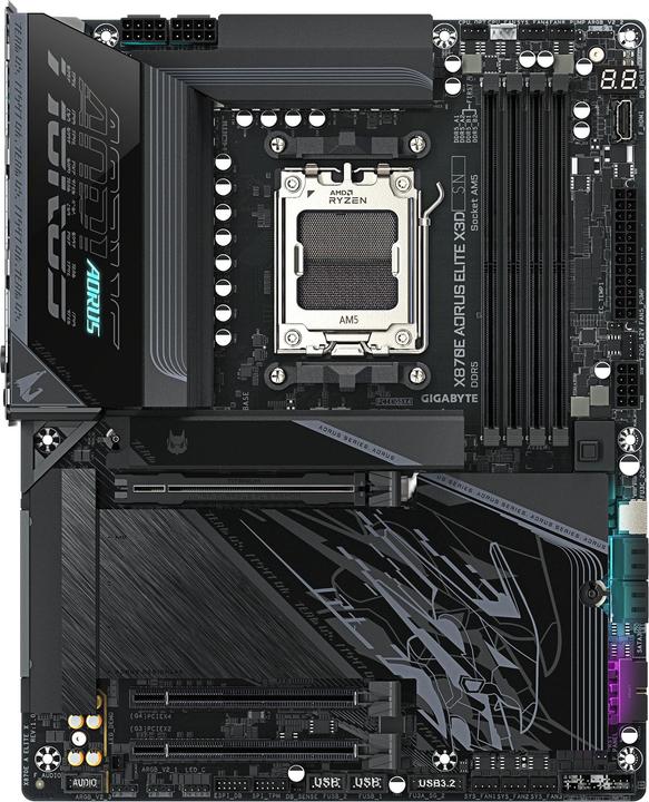 Image du produit Gigabyte X870E AORUS ELITE X3D (AM5, AMD X870E, ATX)