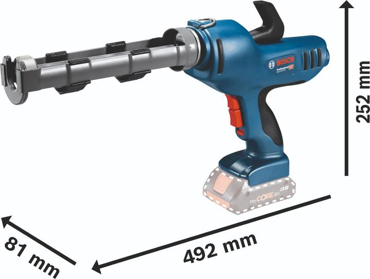 Image du produit Bosch Professional Bosch GCG 18V-310 Professional Presse à cartouche sans fil 18 V 310 ml 3,5 kN + 2x batterie 5,0 Ah +