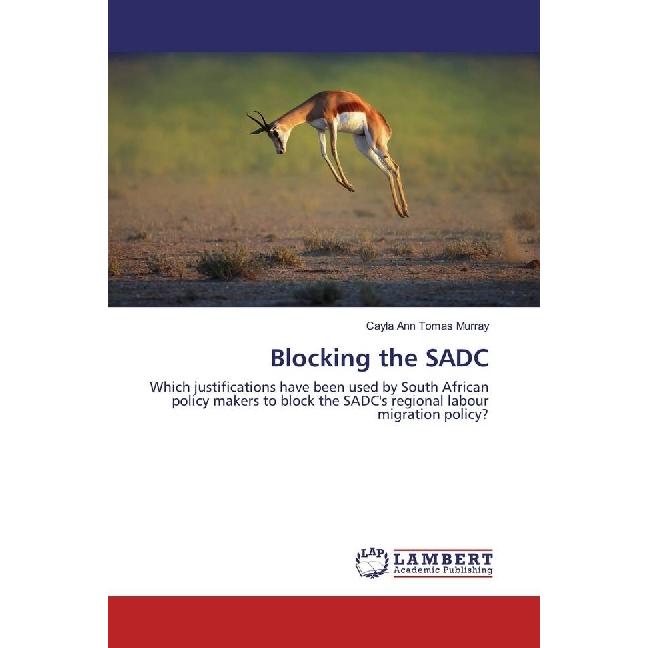 Blocking the SADC, Fachbücher von Cayla Ann Tomas Murray
