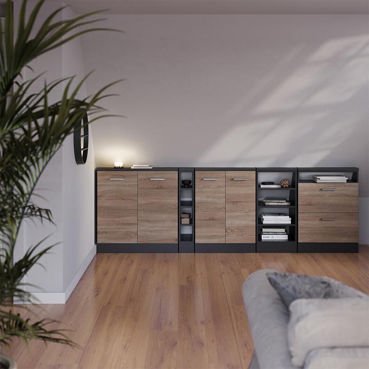 Actual product image Vicco for sloping ceilings R-Line with 2 doors (80 x 46 x 81.60 cm)