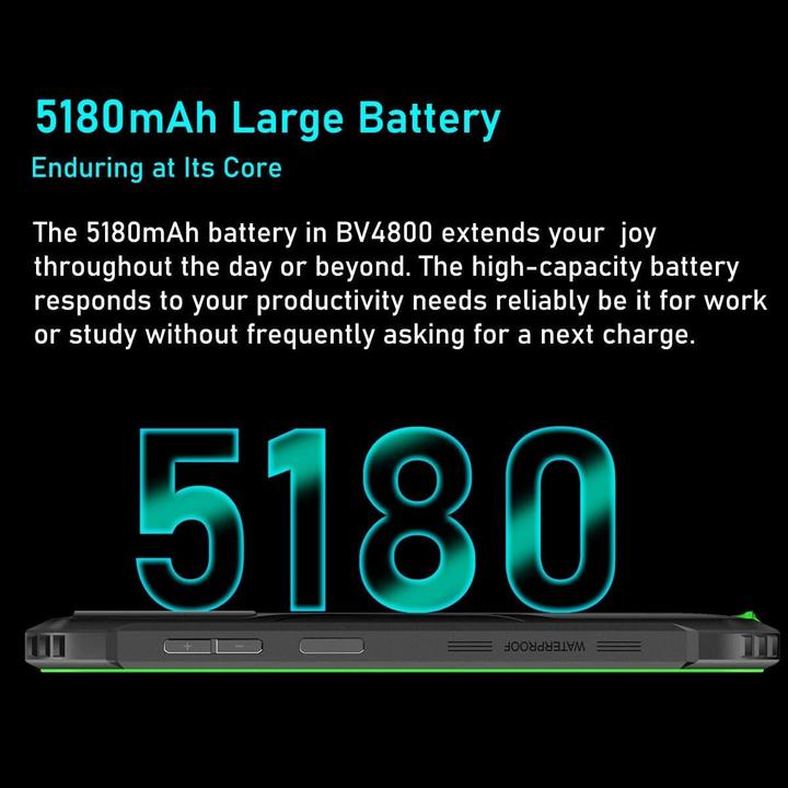 Produktbild Blackview BV4800 (Double Sim - 6.56" - 64 Go, 3 Go RAM) Vert (64 GB, Vert, 6.56", Dual SIM, 4G)