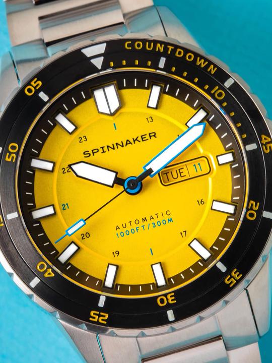 Produktbild Spinnaker SP-5099-33 Herrenuhr Hass Automatik Diver 43mm 30ATM (Taucheruhr, Lünette drehbar links, 43 mm)
