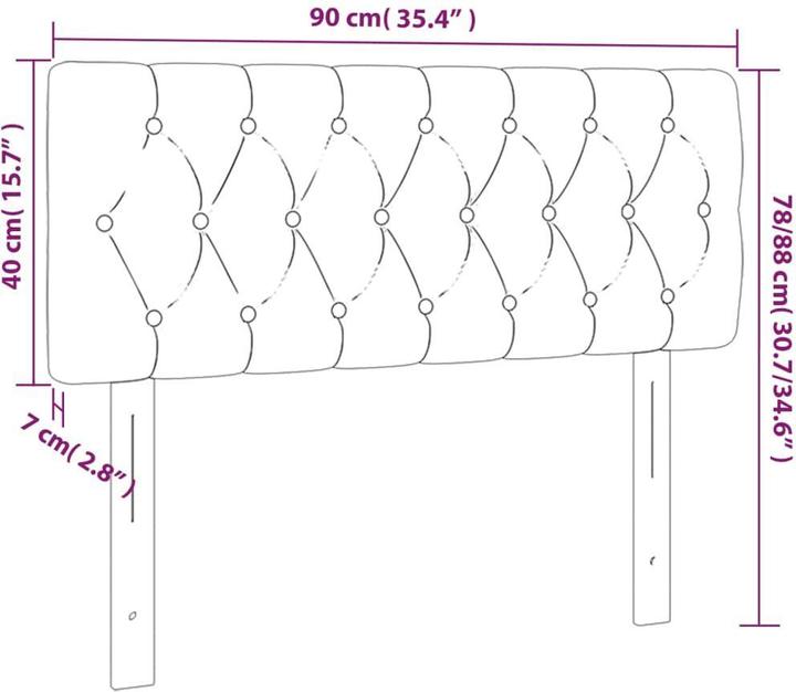 Immagine prodotto vidaXL Mathew (90 x 7 x 78/88 cm)