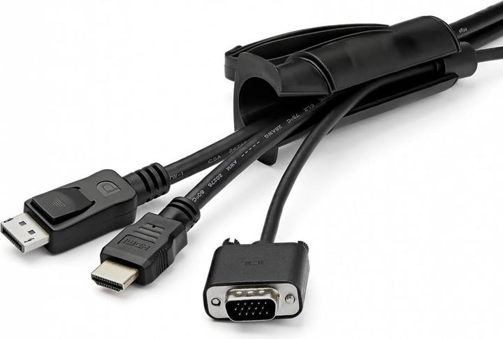 Actual product image StarTech CMSCOILED2 cable bundle conduit (2.5 m, 25mm / 1 inch diameter, expandable (Cable conduit, 250 cm)