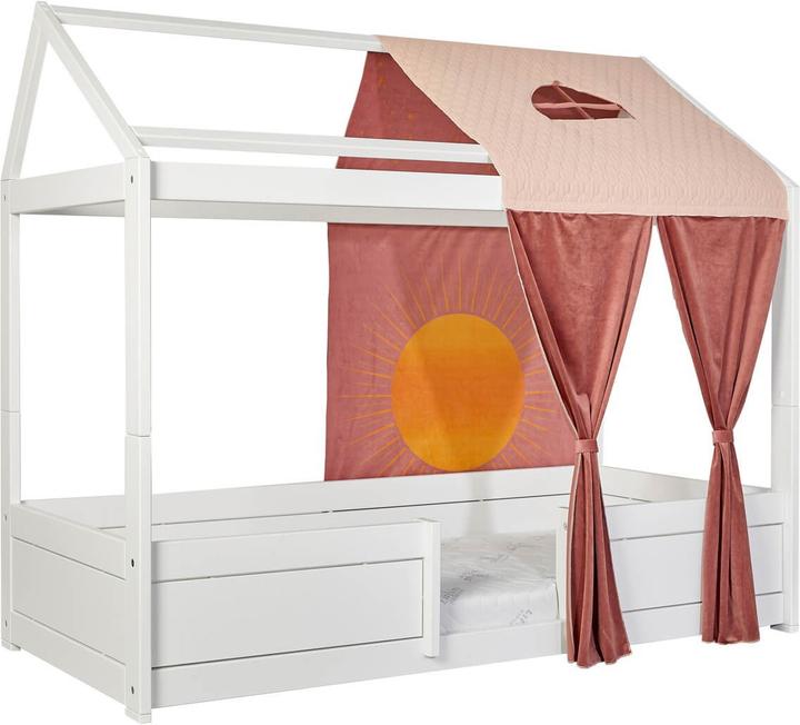 Lifetime Kidsrooms Letto a casetta 4 in 1 Sunset Dreams KOMBI 1 con tetto in tessuto e rete a doghe deluxe