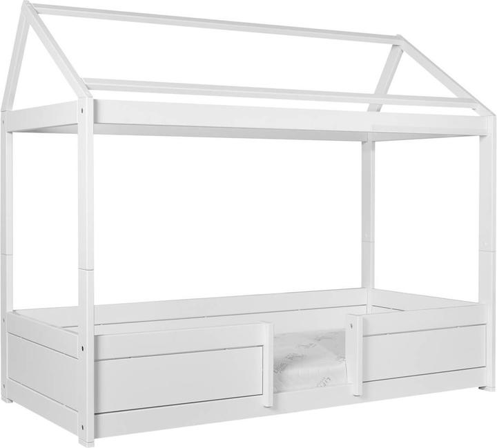 Actual product image Lifetime Kidsrooms 4 in 1 house bed Sunset Dreams KOMBI 1 with fabric roof and deluxe slatted frame