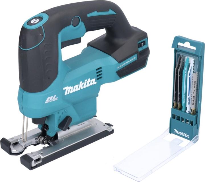 Productafbeelding Makita DJV 184 Z Decoupeerzaag 18 V Brushless + 5-delige decoupeerzaagbladenset - zonder accu, zonder