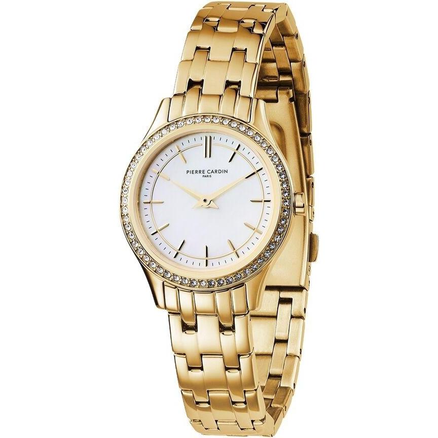 Pierre Cardin, Orologio da polso, Damenuhr CF.0611.SE.G (Ø 30 mm), Bianco, Oro, (30 mm)
