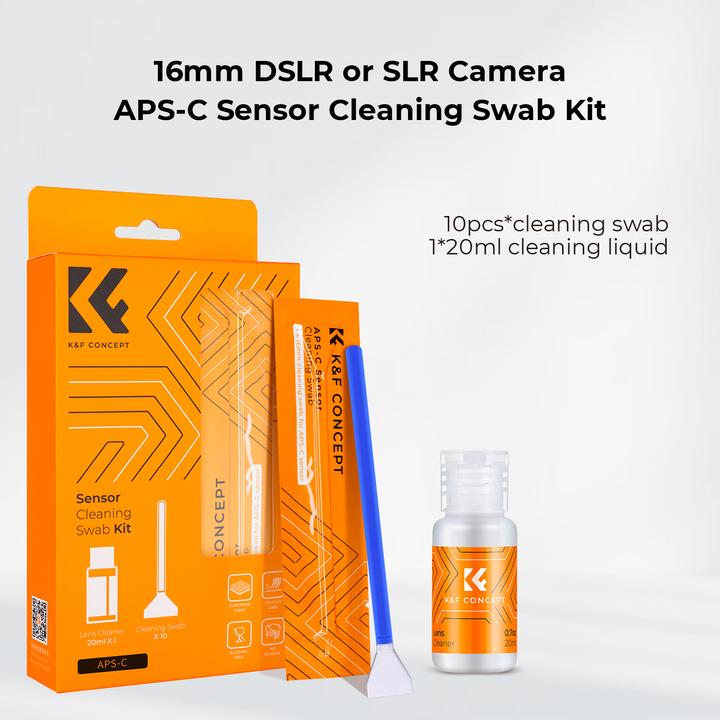 Produktbild K&F Concept 16mm DSLR or SLR Camera APS-C Sensor Cleaning Swab Kit