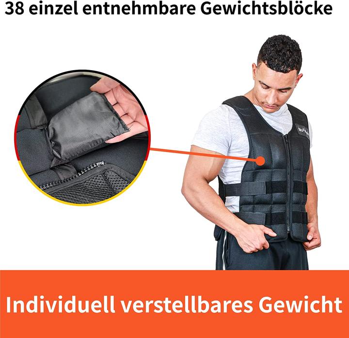 Produktbild DH FitLife Gewichtsweste, 20.0 Kilogramm