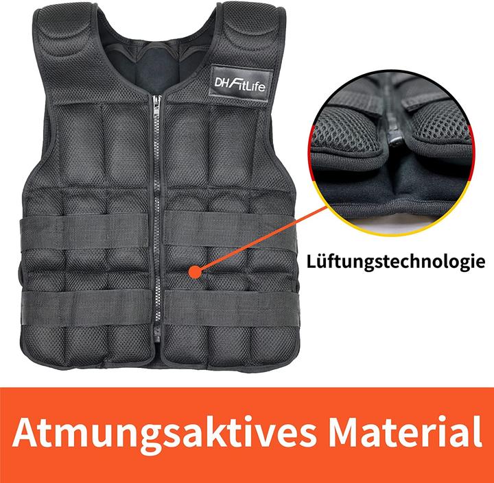 Produktbild DH FitLife Gewichtsweste, 20.0 Kilogramm