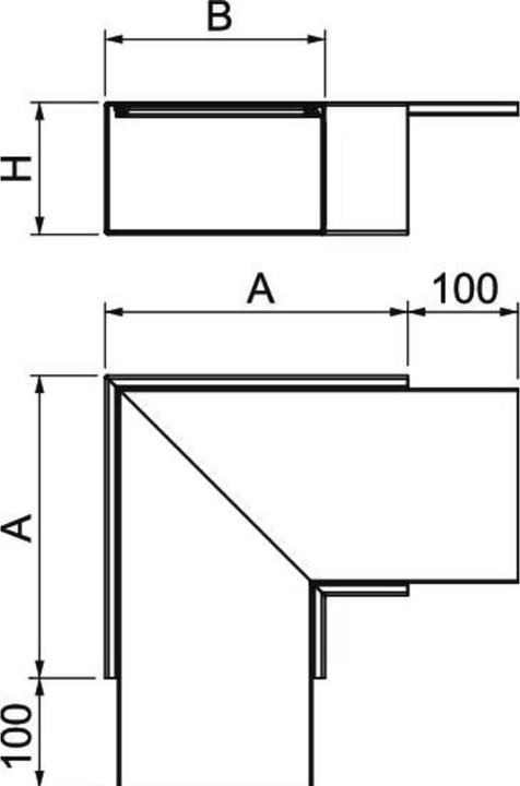 Produktbild OBO Bettermann Flachwinkel (35 cm)