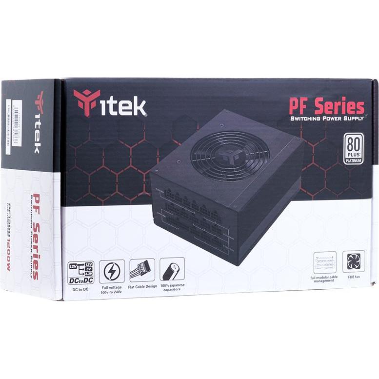 Thumbnail - Itek PF1200 EVO Computer-Netzteil 1200 W 24-Pin ATX Schwarz (1200 W), PC Netzteil, Schwarz
