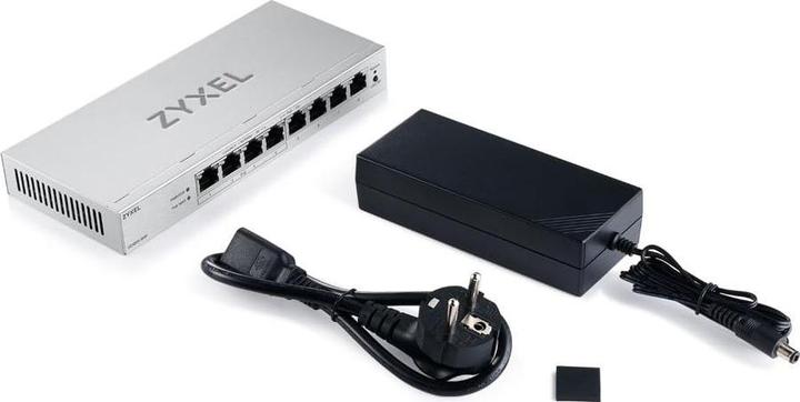 Actual product image Zyxel GS1200-8HPV3 8-Port Gigabit PoE+ web/smart managed (8 ports)