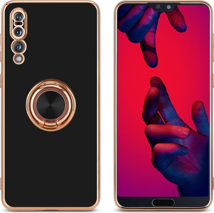 Produktbild Cadorabo Hülle für Huawei P20 PRO / P20 PLUS im TPU mit Kameraschutz und Ring LM089 Style (Huawei P20 Plus, Huawei P20 Pro)