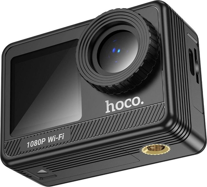 Actual product image Hoco Headphone with microphone dual color screen sports camera DV103 black (Wi-Fi)
