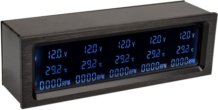 Actual product image Lamptron CP530 automatic fan controller - RGB black (5 Fan)