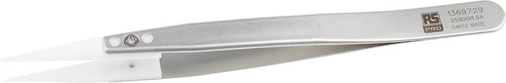 Actual product image RS PRO Plastic replaceable tip tweezers 130mm.