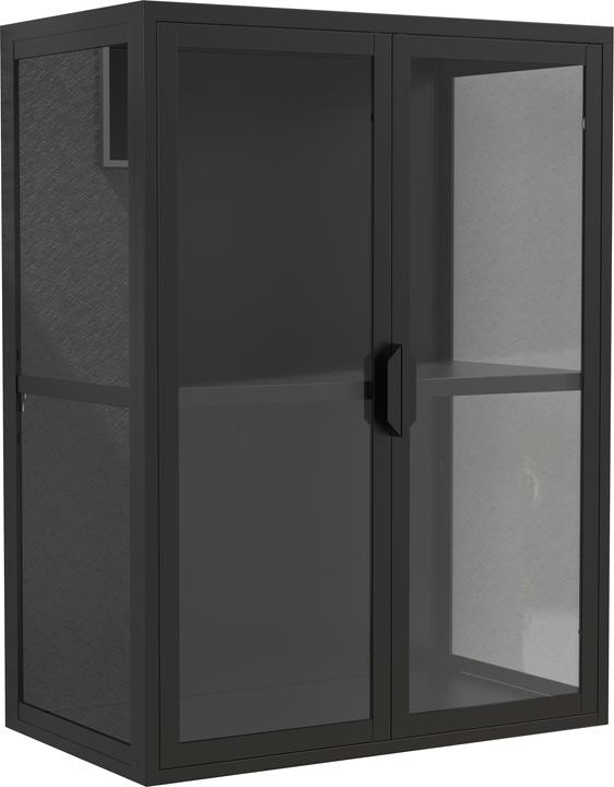 VCM Wandvitrine Hängevitrine Glas Floka M (60 x 35 x 80 cm)