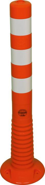Productafbeelding HP Autozubehör Afsluitpaal TPU oranje/wit Ø 80 mm om vast te schroeven w.bevestigingsmateriaal Hoogte boven vloer