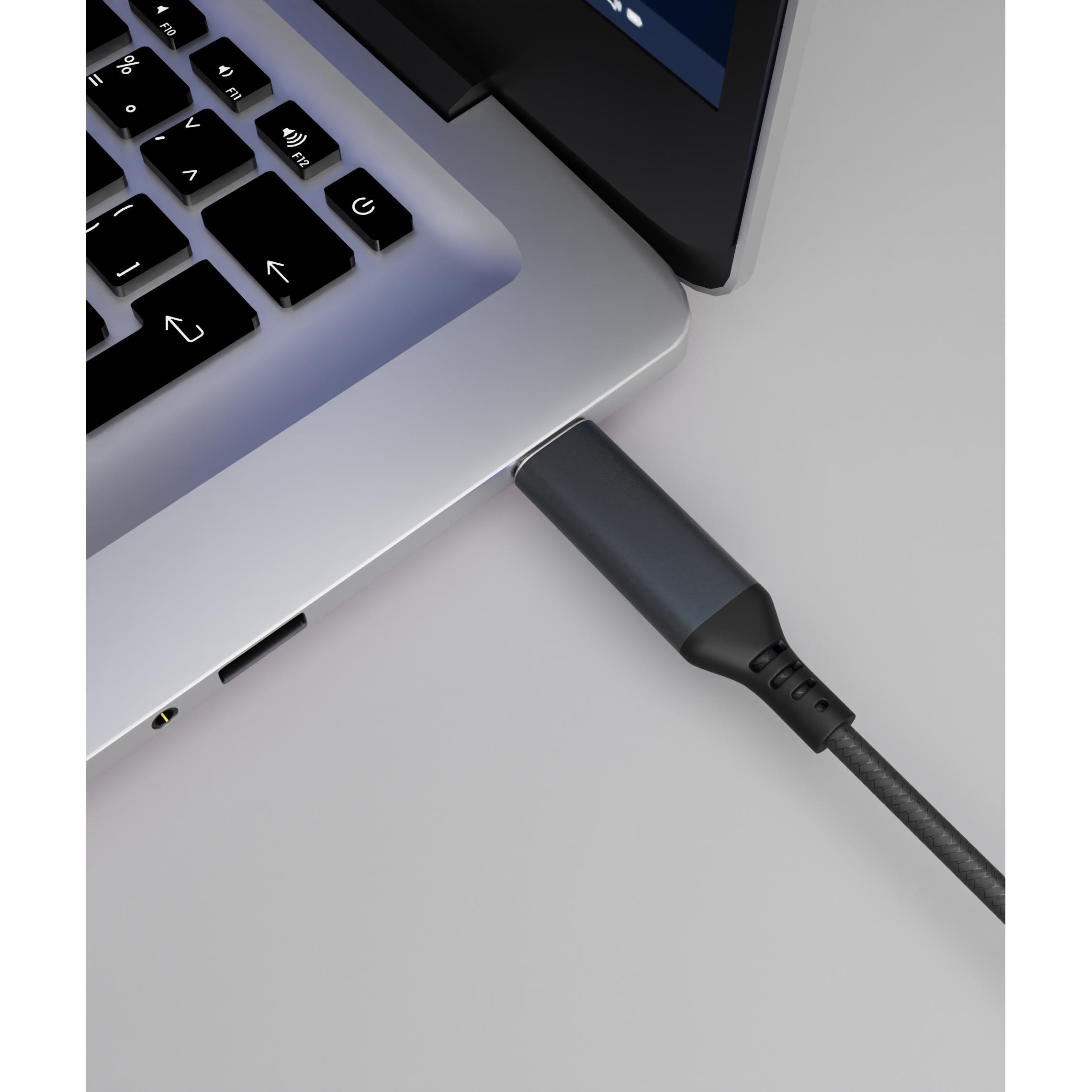 Thumbnail - Smrter USB-C Kabel USB 2.0 USB-C Stecker, USB-C Stecker 2 m Anthrazit mit OTG (2 m, USB 2.0), USB Kabel