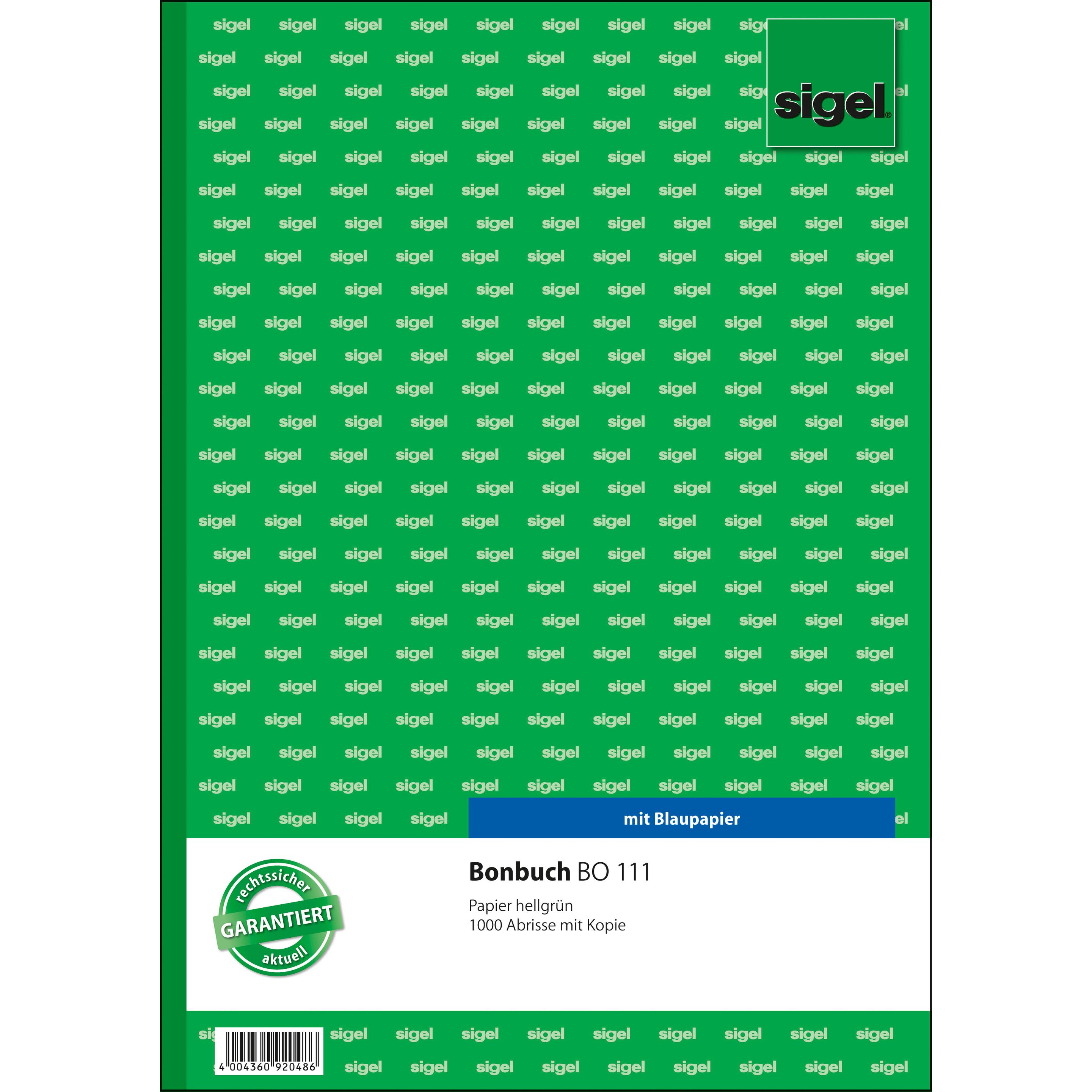 Thumbnail - Sigel, Formular, Bonbuch, 1000 Abrisse (1000 x)