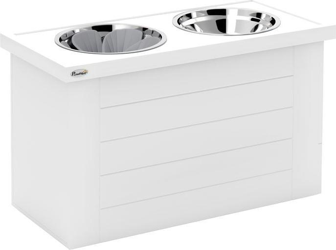 Image du produit Swisshandel24 2-in-1 Erhöhter Hundenapf Höhenverstellbar Futternapf mit Ständer Stauraum
