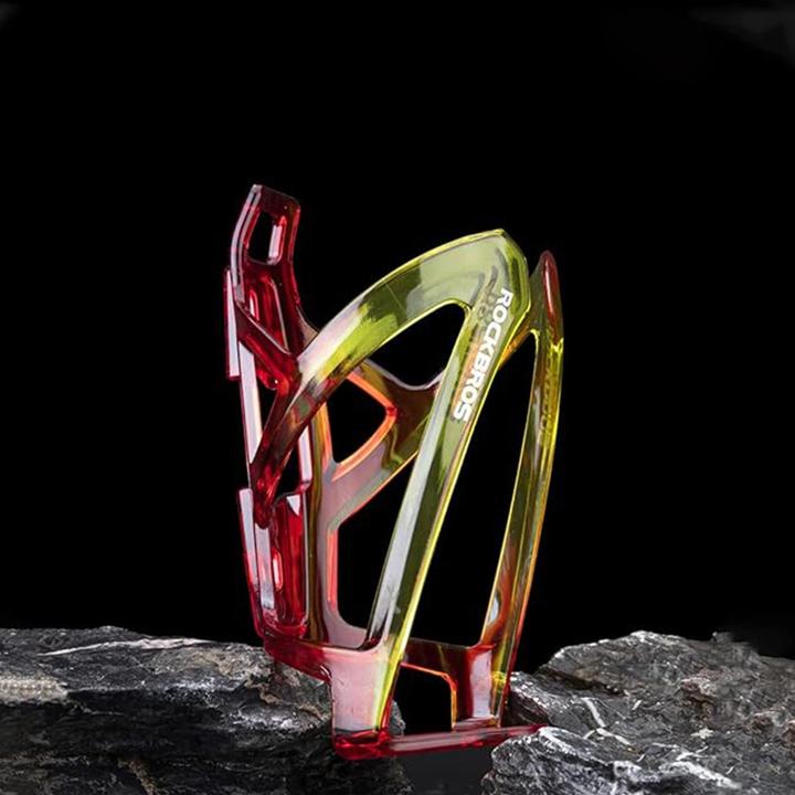 Actual product image Rockbros FK338 bicycle holder for water bottle - red and yellow