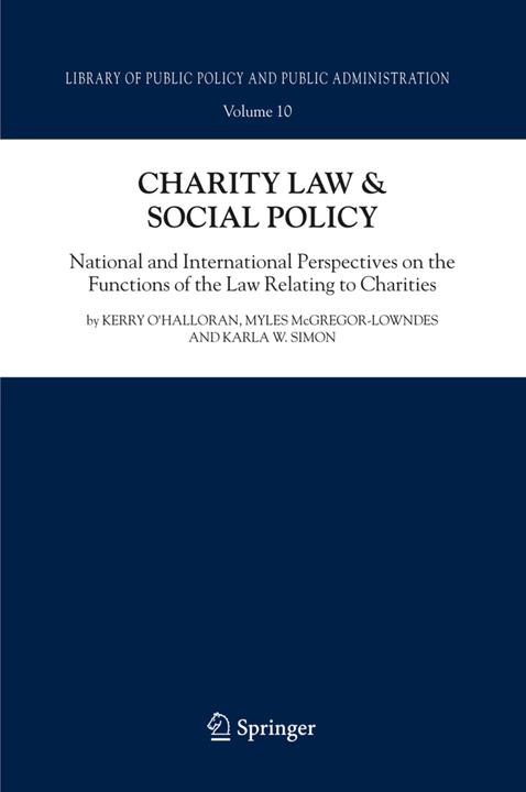 Charity Law & Social Policy (Karla Simon, Kerry O'Halloran, Myles McGregor-Lowndes, 2010)