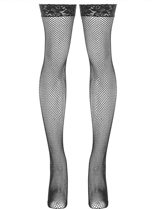 Produktbild Rene Rofe Lace top fishnet thigh high (One Size)