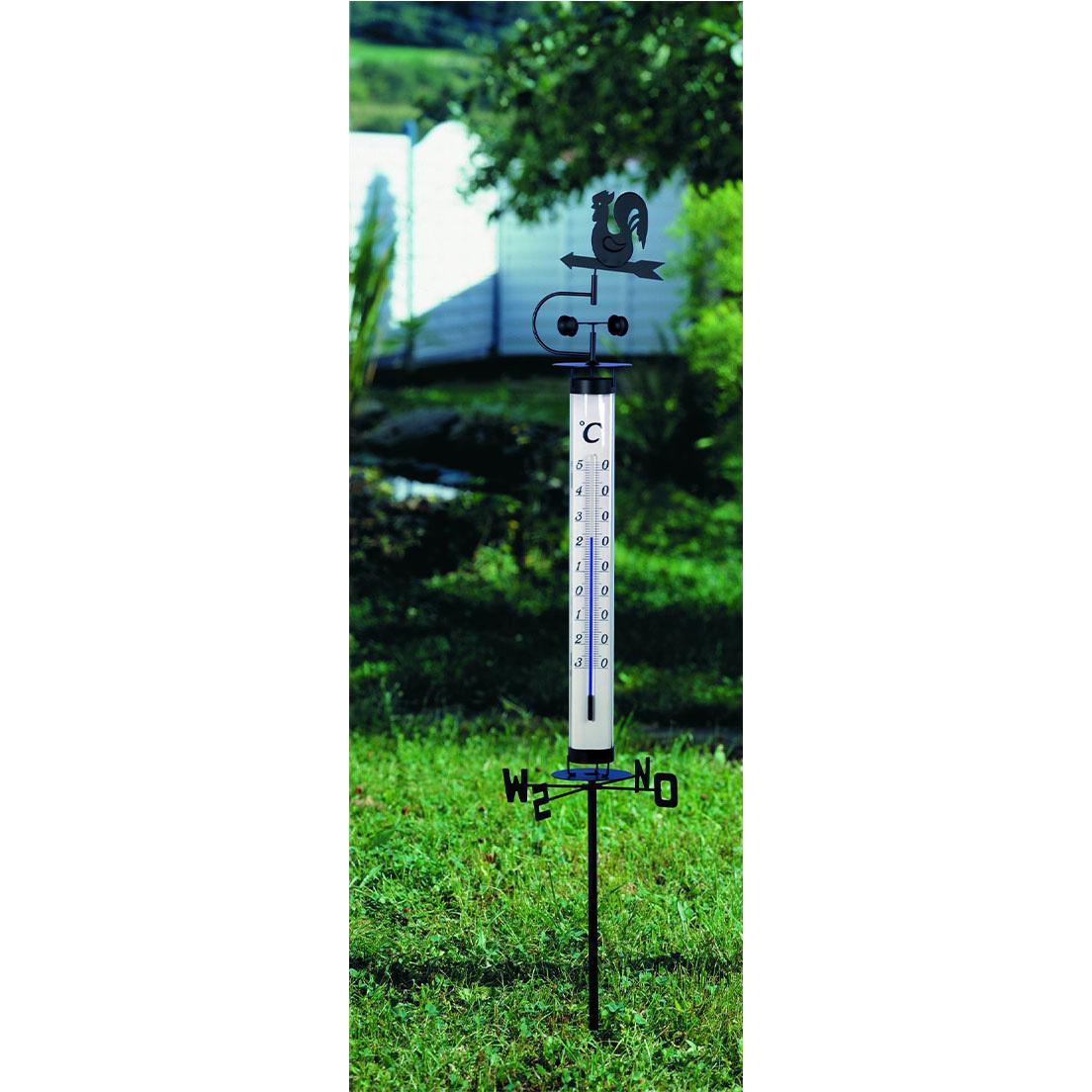 Thumbnail - TFA Gartenthermometer, Thermometer + Hygrometer, Schwarz