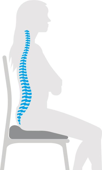 Image du produit Technogel Living Coussin d'assise wedge - cunéiforme (46 x 36.5 x 8 cm)