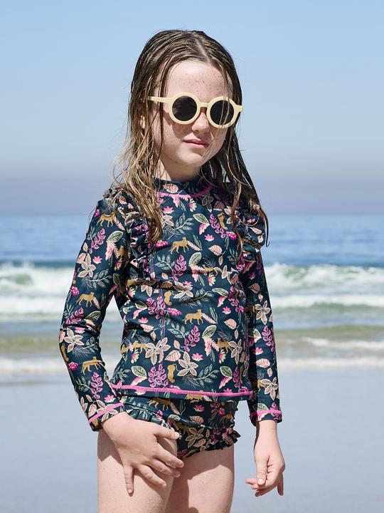 Actual product image Vertbaudet Mädchen Bade-Set: Shirt mit UV-Schutz & Badehose (98, 104)
