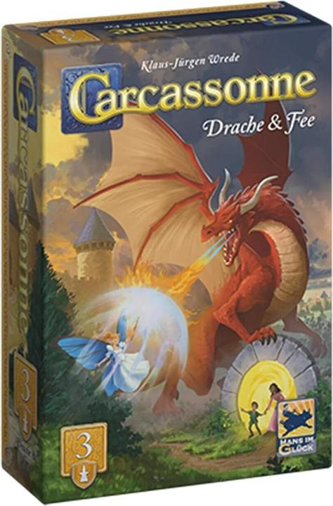 Hans im Glück Carcassonne - Burgfräulein und Drachen (Tedesco, 2 - 6 Giocatori)