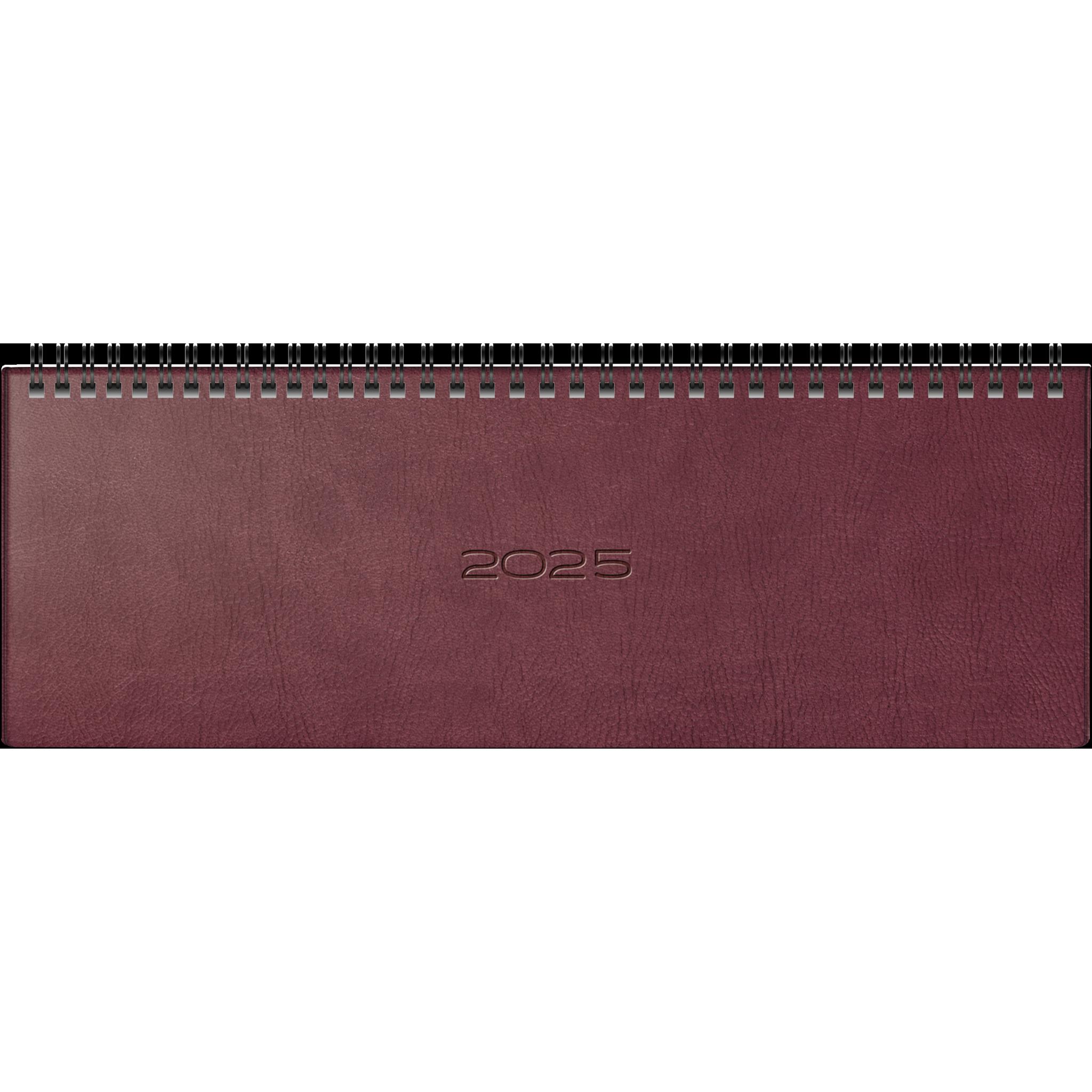 Rido, Agenda, Querkalender Septant 30,7x10,5cm 1 Woche/2 Seiten Prestige Kunstleder braun 2025 (Deutsch)
