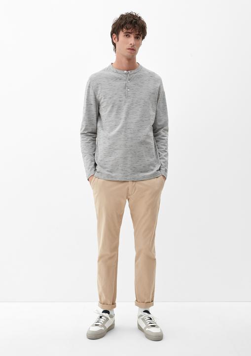 Produktbild s.Oliver T-Shirt Langarmshirt mit Henleyausschnitt (M)