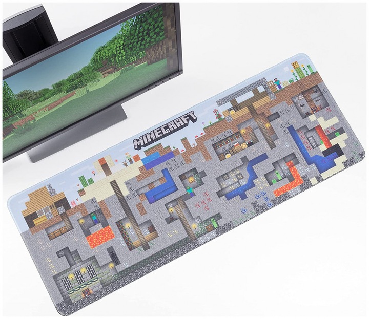 Image du produit Paladone Products Tapis de souris Minecraft monde XL (30x80cm) (XL)