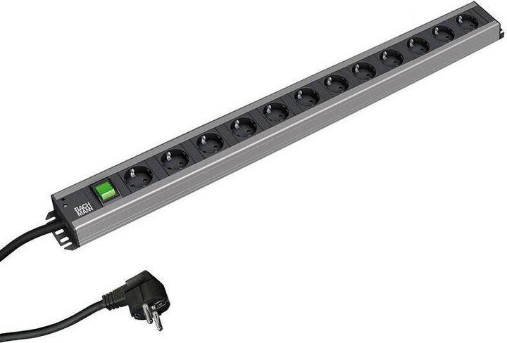 Produktbild Bachmann Steckdosenleiste (12x, CEE 7/3, 2 m)