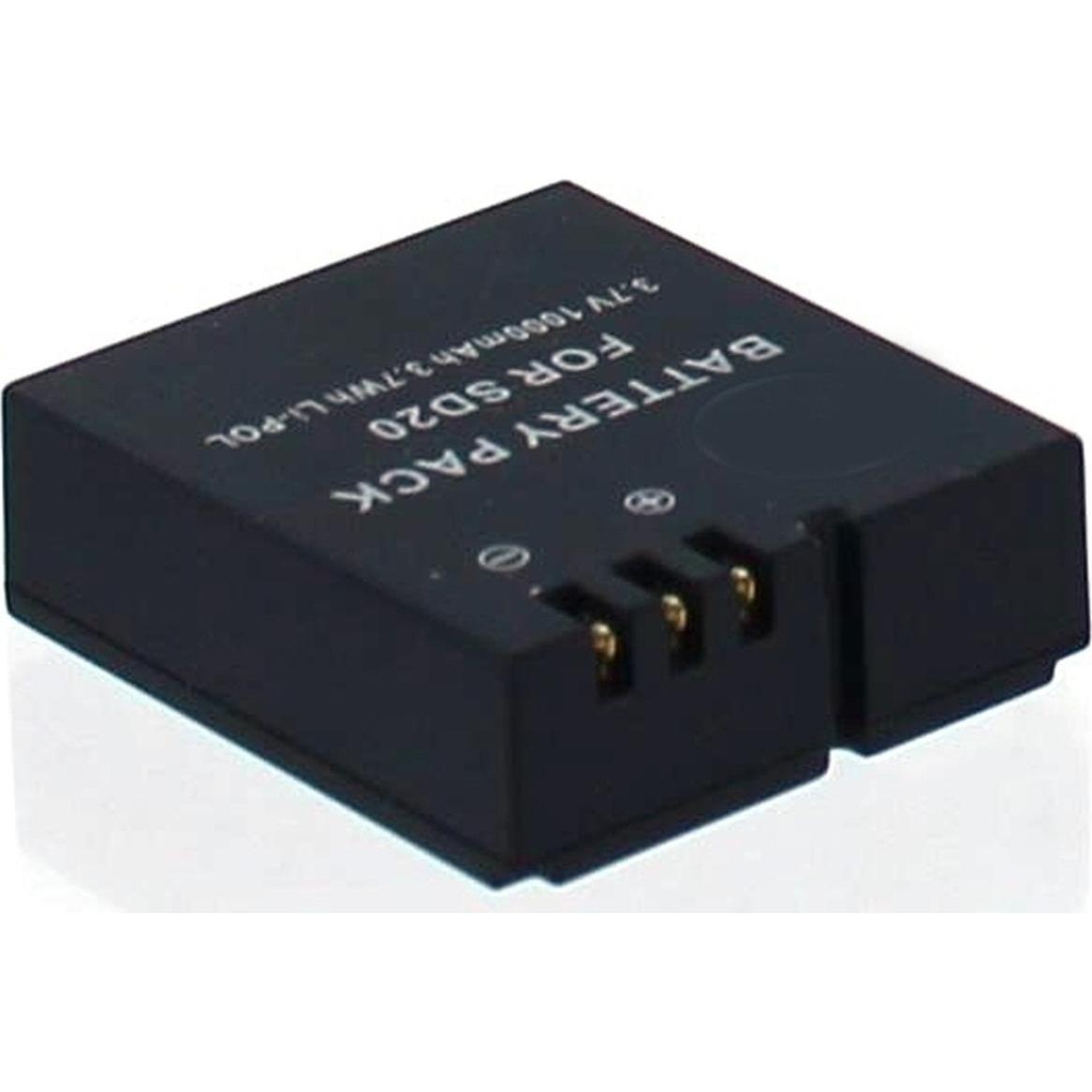 AGI 16020 - 900 mAh - 3,7 V - Lithium-Ion (Li-Ion) (Akku), Kamera Stromversorgung, Schwarz