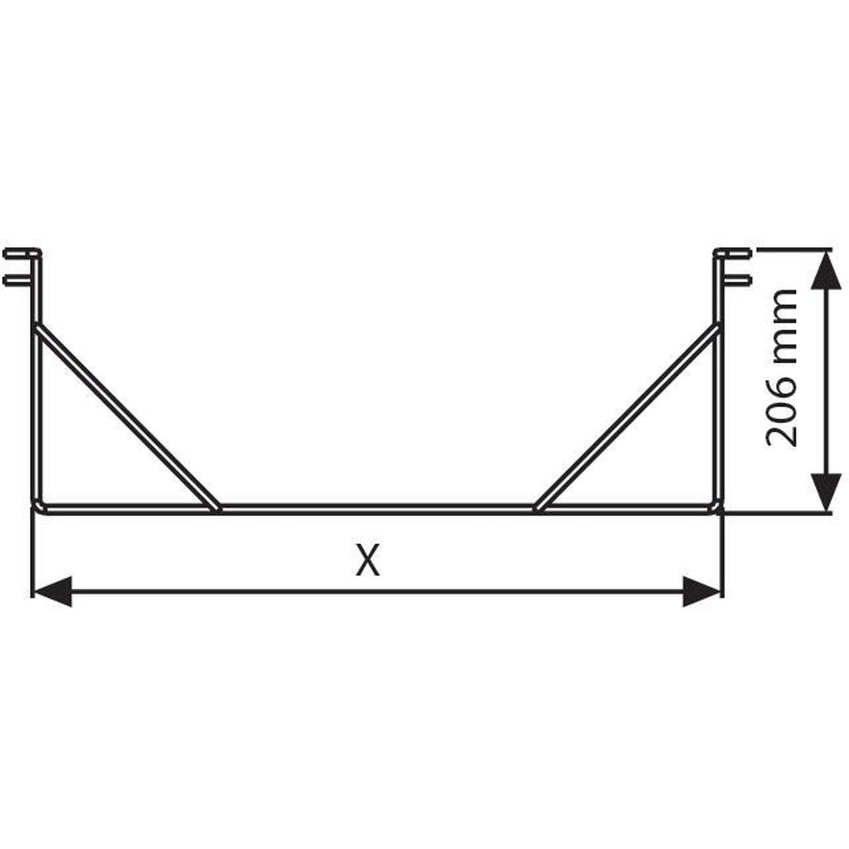 Thumbnail - Update Displays, Prospektständer, Topschild-Halterung 82,6 x 3,2 x 20,6 cm