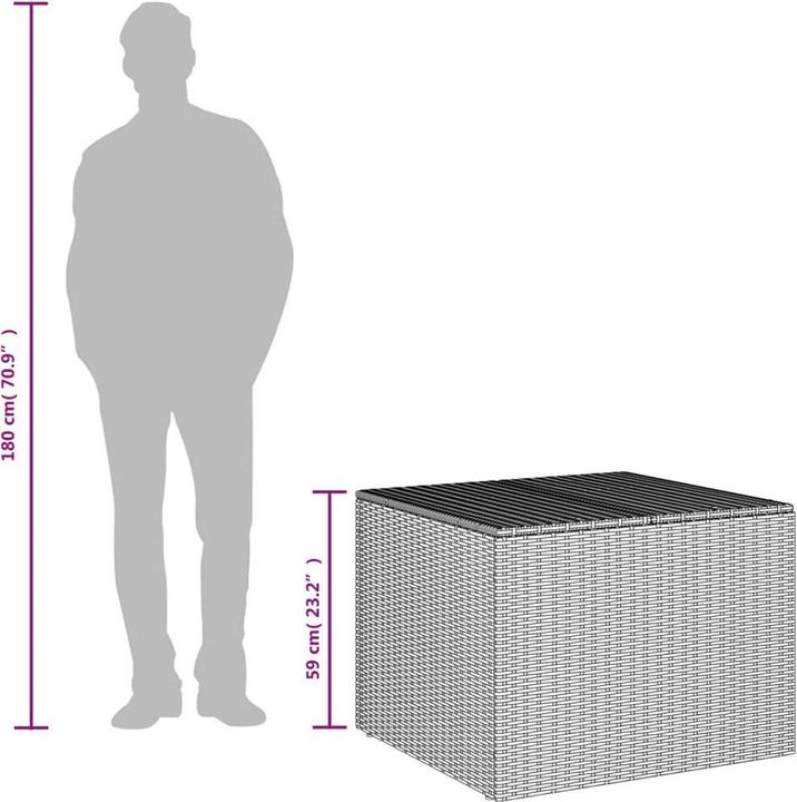 Image du produit vidaXL Gartentruhe 291L