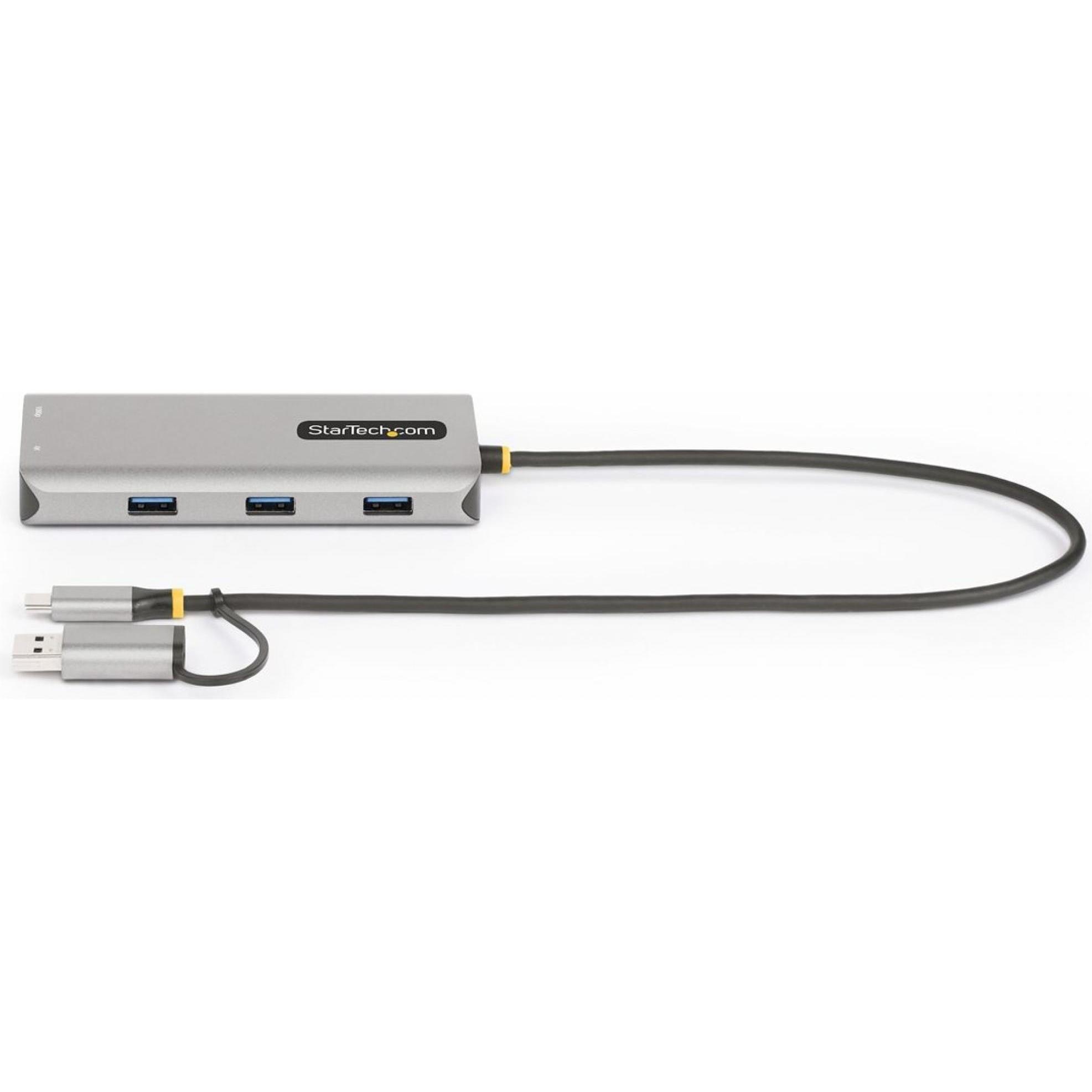 Thumbnail - StarTech COM USB-C & USB-A Multiport Adapter Dual HDMI 4K/1080p 3-Port USB Hub USB-C to A Dongle Min (USB-C), Dockingsta...