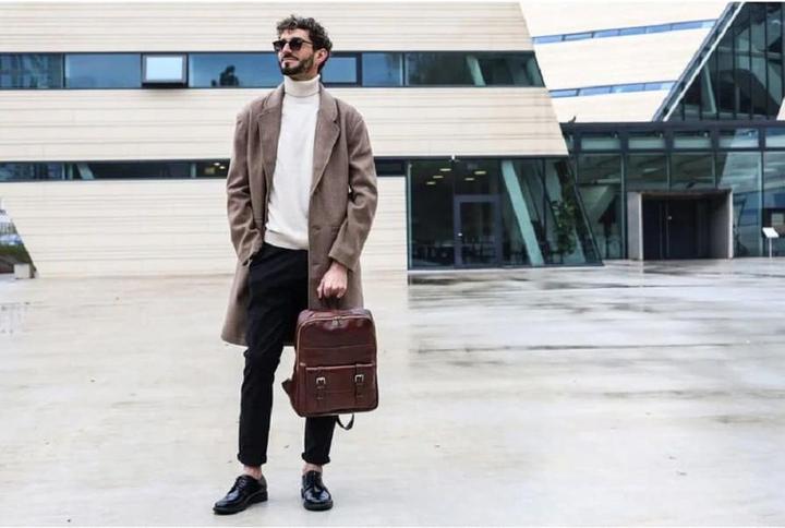 Immagine prodotto Only-Bags.Store Zaino grande in pelle marrone